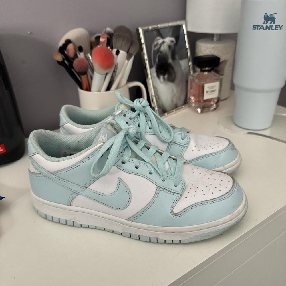 Nike Light Blue and White Sneakers